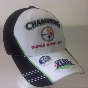 NFL Pittsburgh Steelers Super Bowl XLIII Champions Cap by Reebok (One Size)